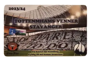 Tottenhams Venner Stavanger medlemskort 2023-24